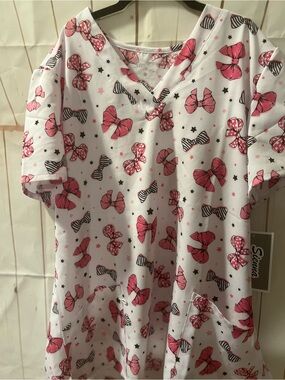 Pink Bow-Print - Cute scrubs